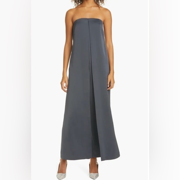 Club Monaco Strapless Satin jumpsuit New Size 2 - Picture 15 of 16